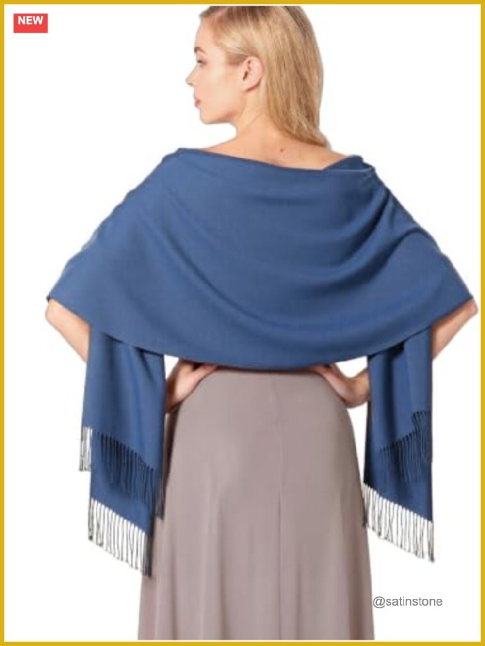OHAYOMI Pashmina Shawl Wrap Scarf Women Winter Warm Evening Dress